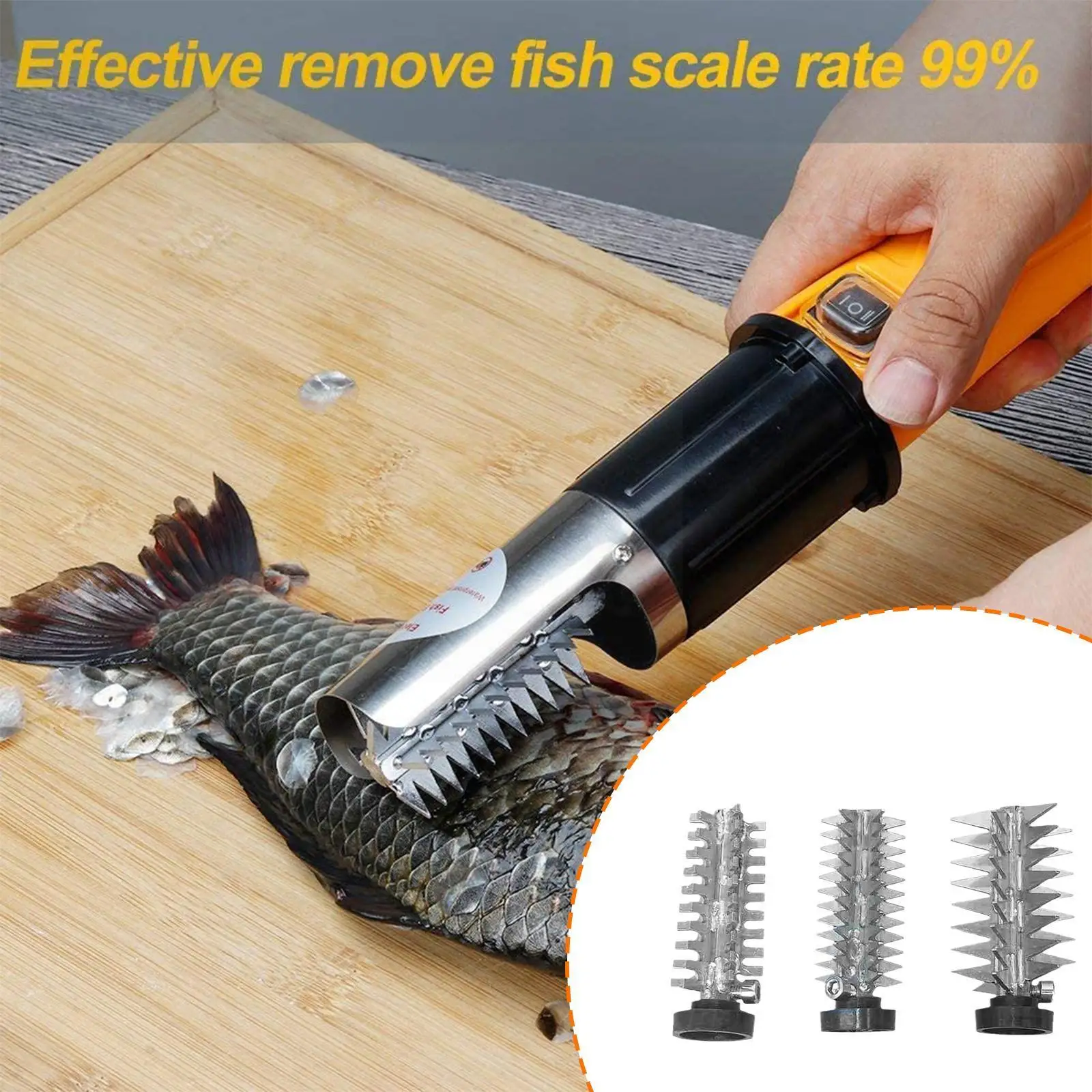 

Стальной рыболовный нож, электрический резак с головкой, скребок для рыбы, аксессуары, M7T6