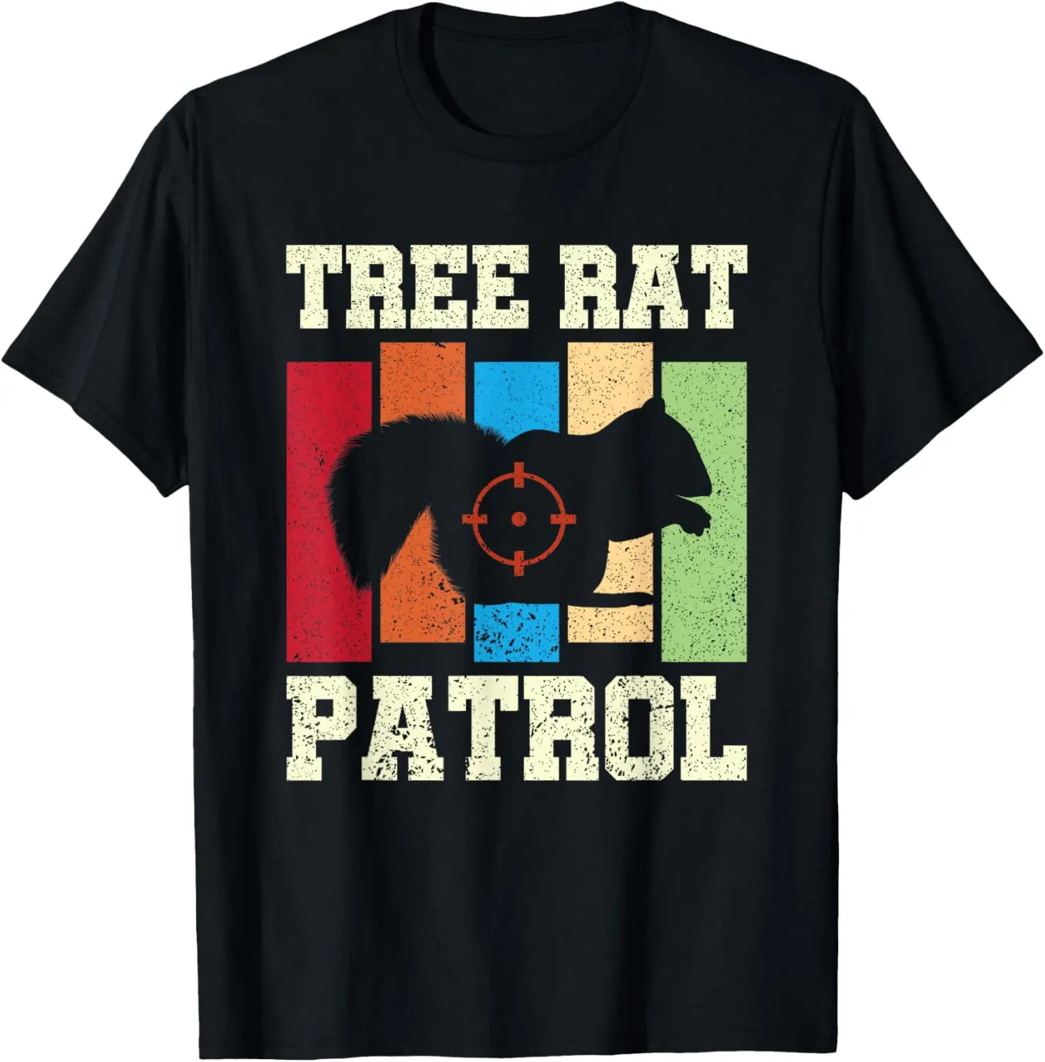 Squirrel Hunter Tree Rat Patrol Varmint Hunting T-Shirt
