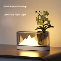 simple mountain night light usb charging led colorful color changing light childrens bedroom sleeping atmosphere light