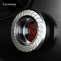 new turbo spin car one button star button protective cover zinc alloy automotive interior stickers ignition device decorative