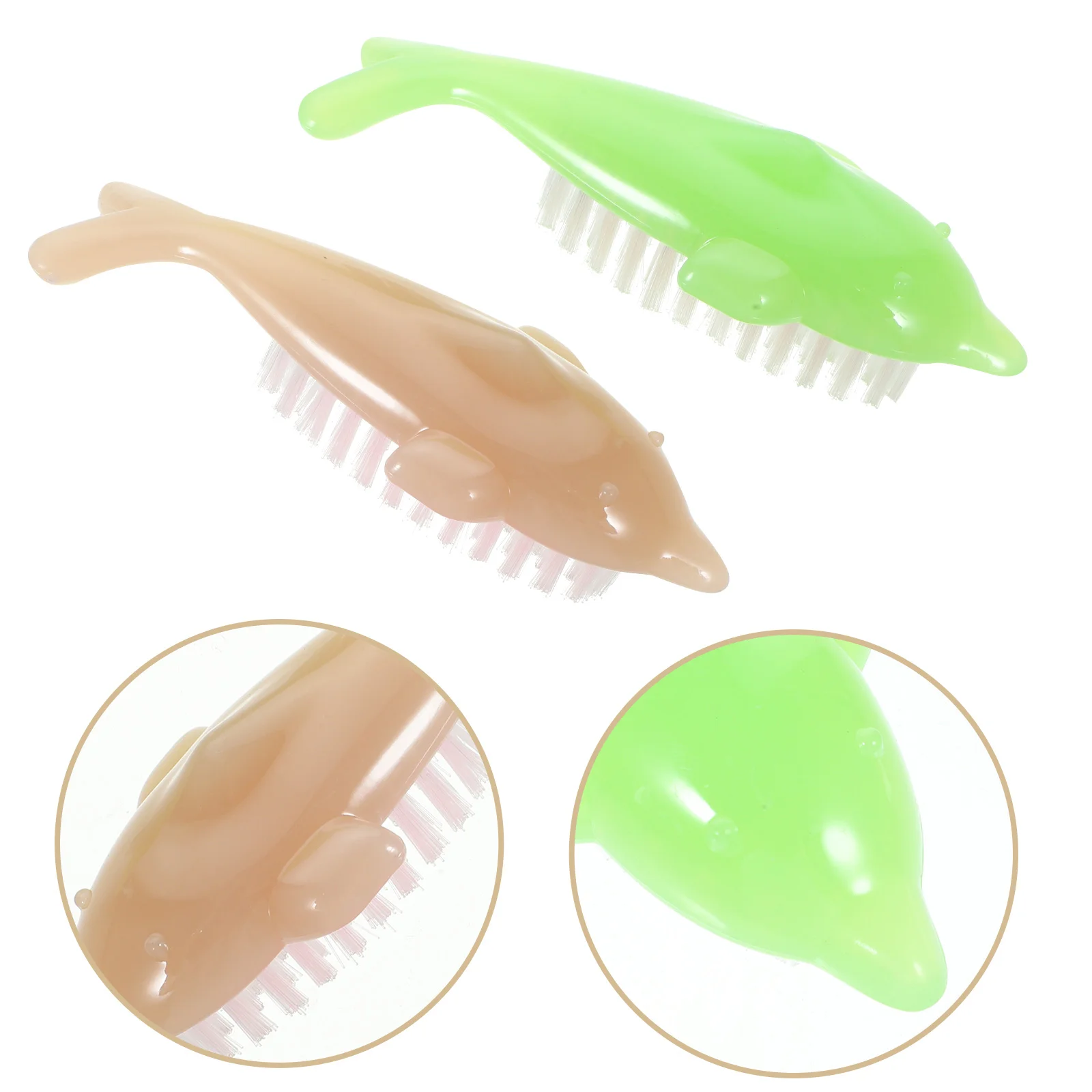 4 шт. инструменты для ногтей в форме дельфина (случайный цвет) чистка маникюрные