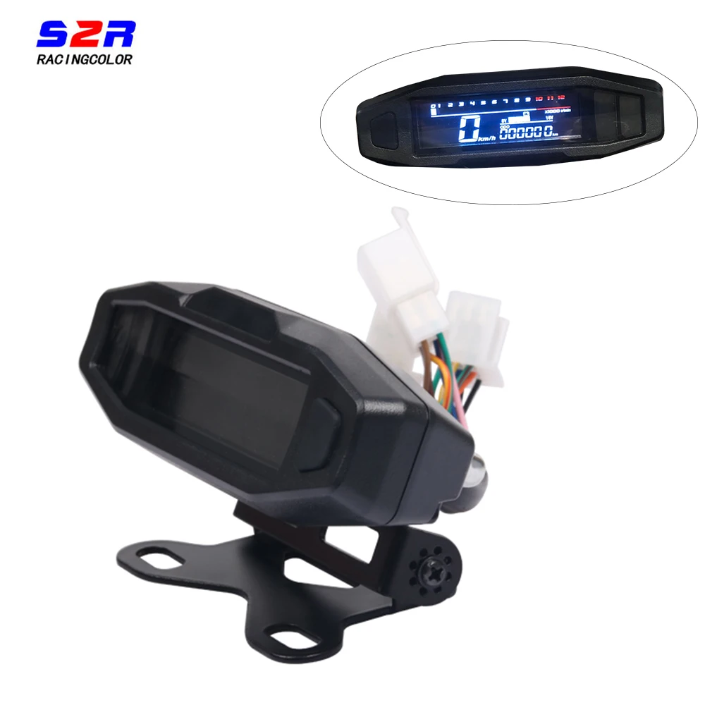 

Motorcycle Digital Speedometer Tachometer Dash board Instrument Panel Odometer LCD Display for Moto Accessorie For Russian KR200