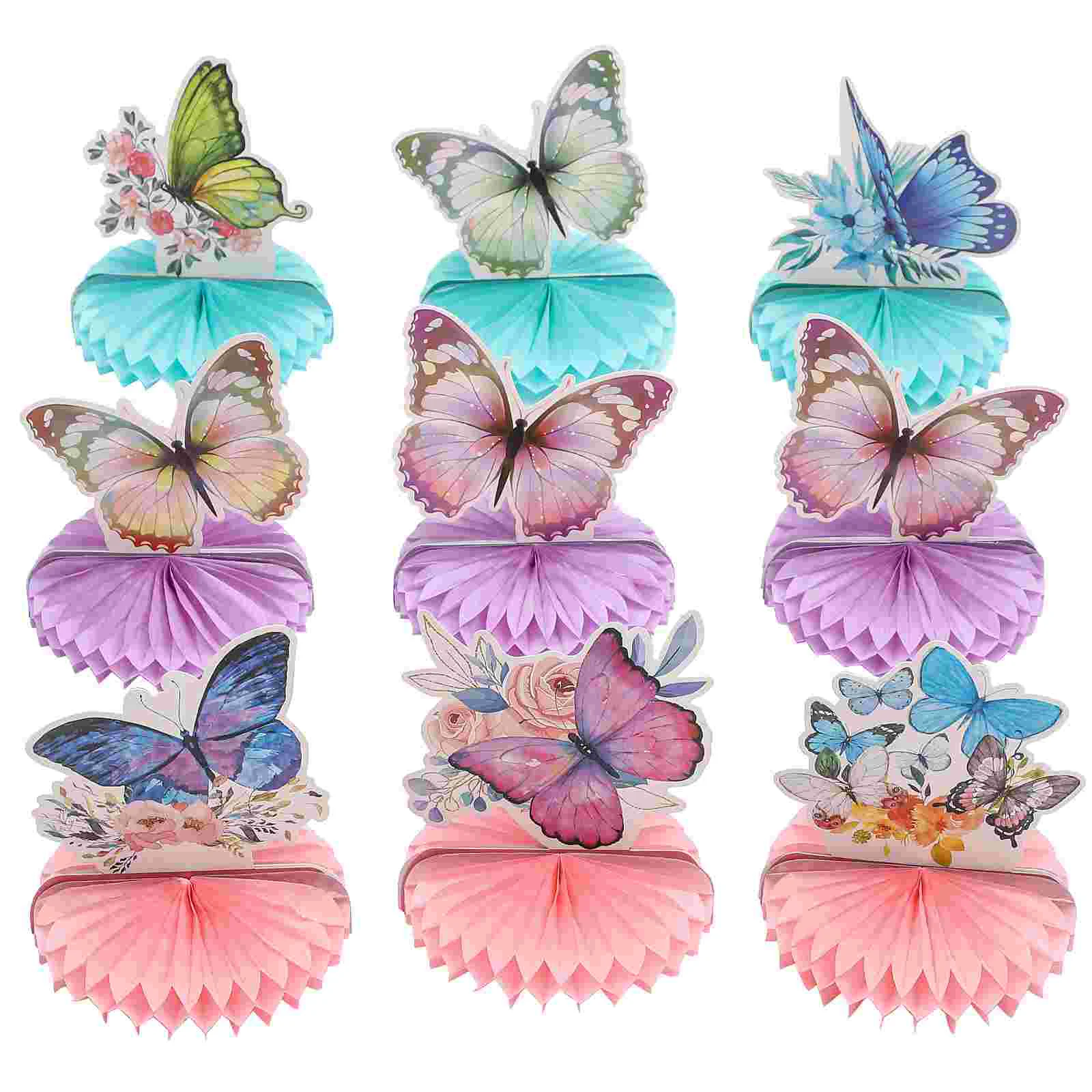 

Honeycomb Butterflies Party Table Decorations Decor Supplies Centerpieces Baby Floral Birthday Paper Shower Ornament Easter
