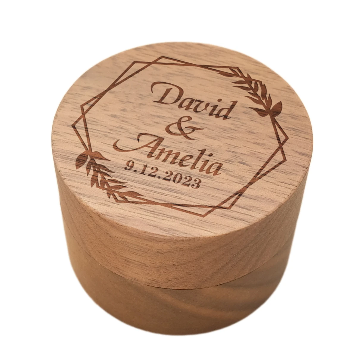 

Коробка для обручального кольца с гравировкой на заказ