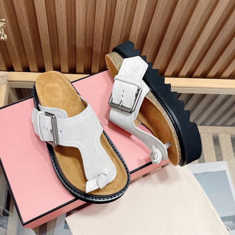 

Donna-in/Новинка 2022 года; Сезон лето; Модные уличные сандалии без застежки; Женские туфли-гладиаторы из нубука на платформе; Женская обувь с остр...