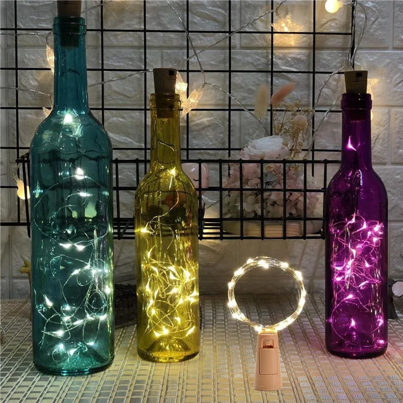 

LED Wine Cork Light String Christmas Day Copper Wire Wine Cork Lights String Gift Decoration Copper Wire Wine Cork Light String.