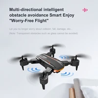 drones 4k dual camera three way auto obstacle avoidance aerial photography helicopter foldable quadcopter smart hover fsk603
