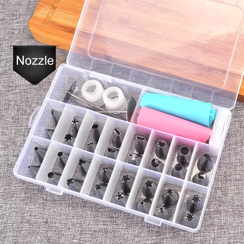 

Multi Purpose Bakeware Confectionery Bags Nozzle Cream Pastry Cookies Bag Set Reusable Stainless Steel Dessert Decoration