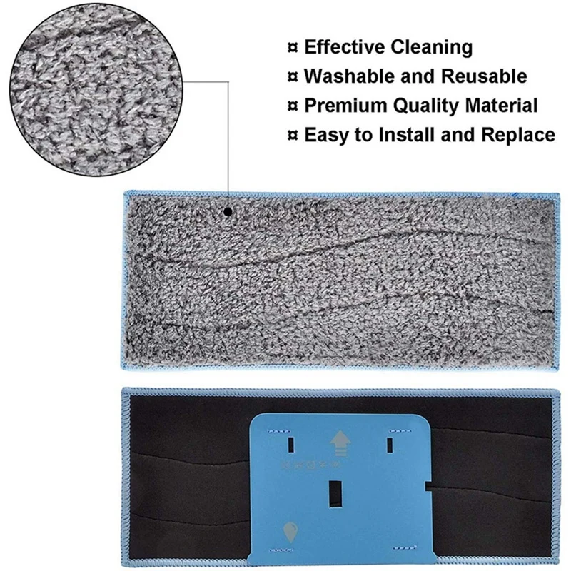 Vacuums Cleaner Parts Washable Mop Cloths Rags Pads Accessories For Braava Jet M6 Robot Dry Wet Cloth |