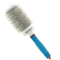 professional hair aluminum ceramic brush for hairdressing nano ionic round hair brush comb in 4 sizes tangle hair curling comb