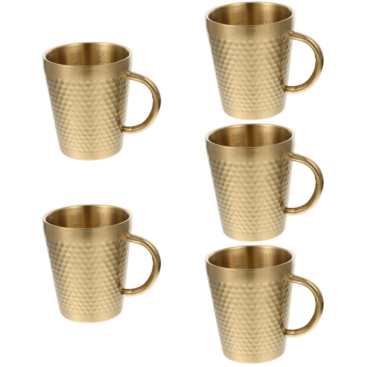 

5x Coffee Metal Breakfast Tea Drinking Cup Coffee Cup Multifunction Drinking Cup for Tea Metal Drinking