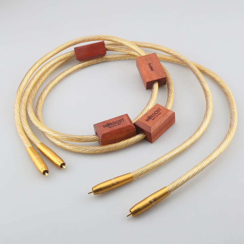Золотистый аудиокабель Nordost ODIN RCA, золотистый аудиокабель Nordost ODIN XLR odin, золотистые справочные интерсоединения, кабель RCA, аудиофил для усилителя CD