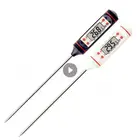 Цифровой пищевой термометр, пищевой термометр с щупом и цифровым дисплеем, для жидкости, барбекю, выпечки, масла