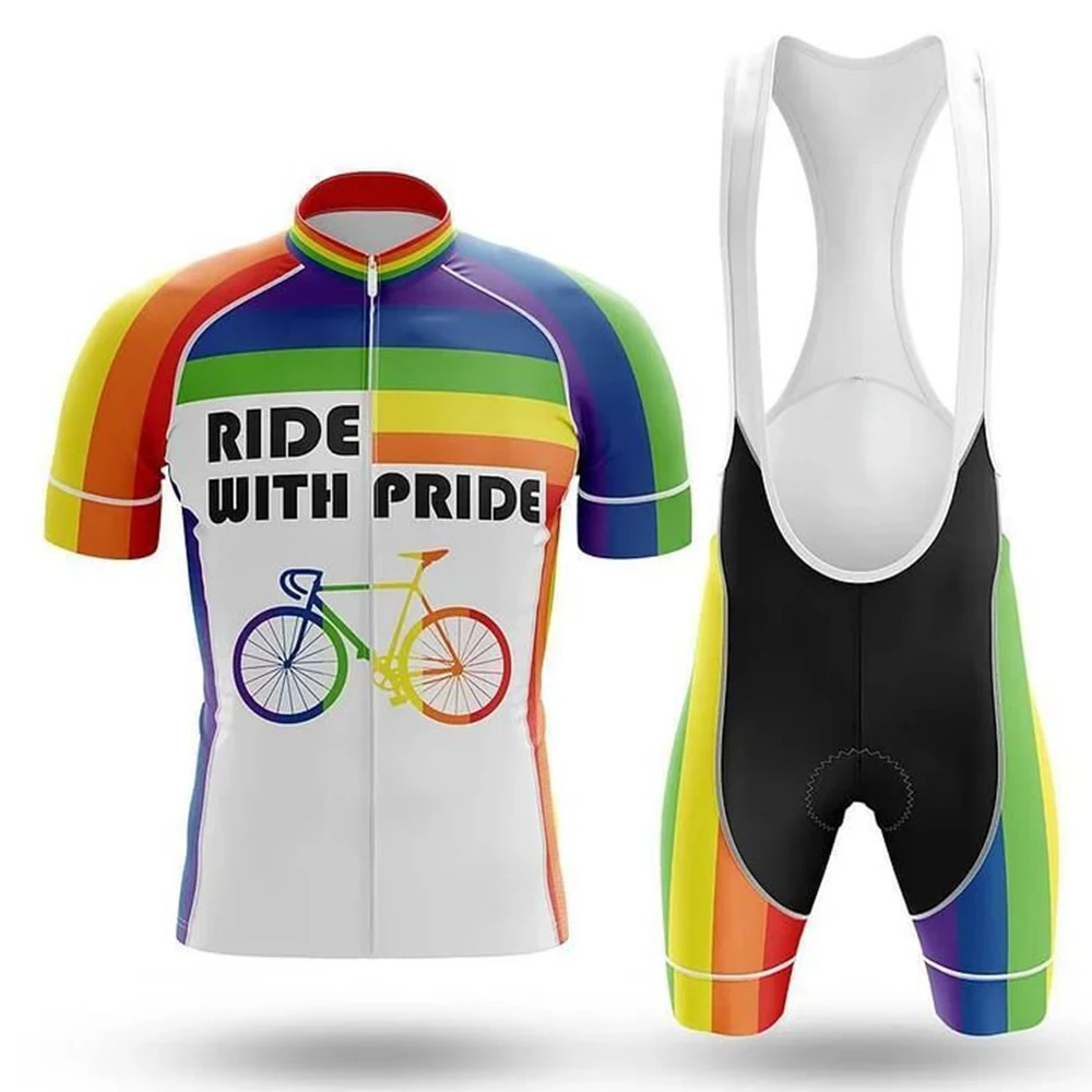 

Велосипедный комплект для езды с гордостью, велосипедные шорты, велосипедная Джерси, велосипедная рубашка с коротким рукавом, одежда для езды на горном велосипеде, горный костюм