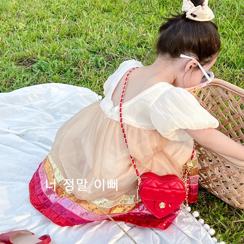 Fashion Shoulder Bag Purses and Handbags Girls Bags Lovely and Sweet Heart Bags All-match 2023 Spring Summer Bags for Women