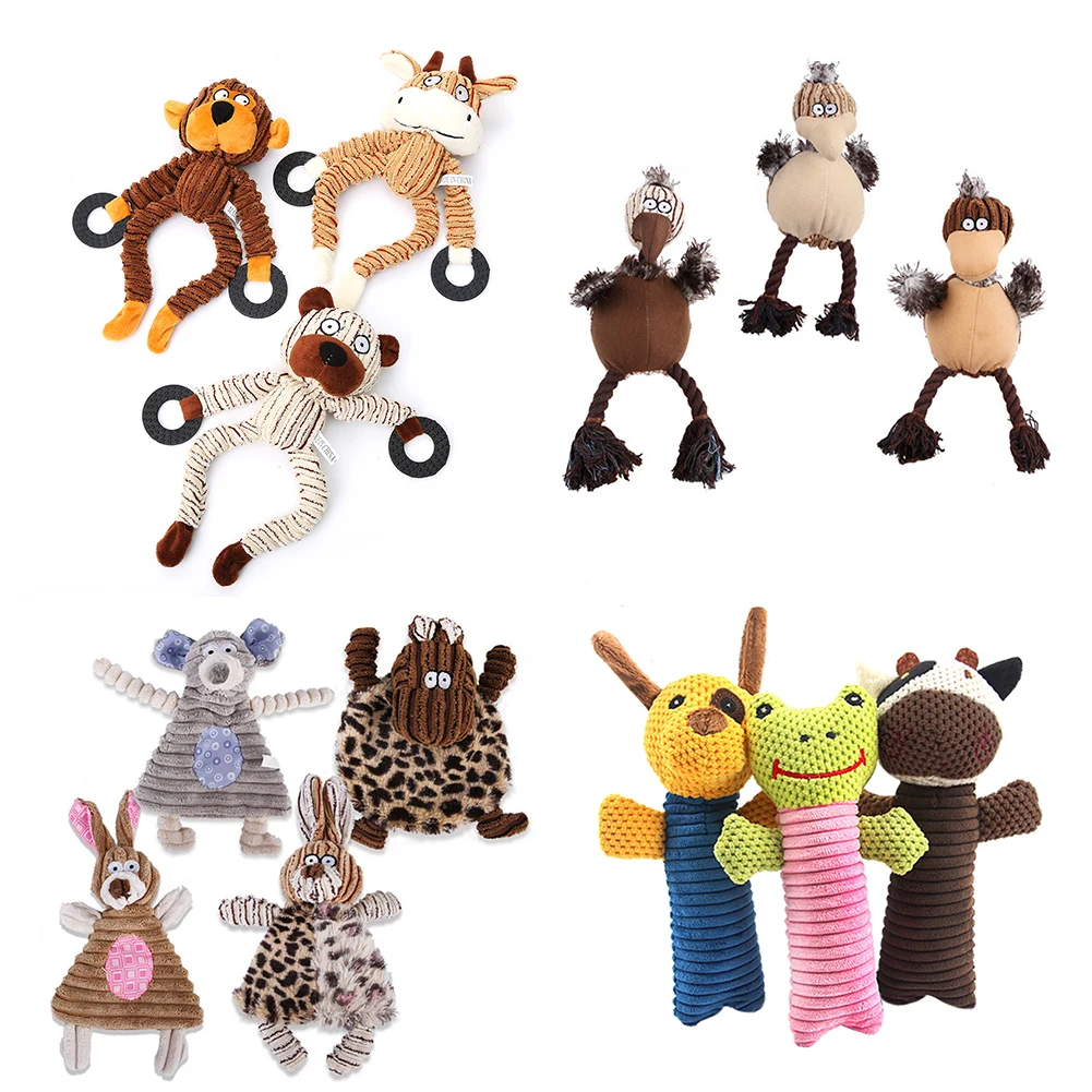 

Pet Toy Dog Toy Puppy Bone Rope Chew Knot Interaction Tooth Cleaning Small Cotton Sound Filling Plush Snoring Size Pet Toys