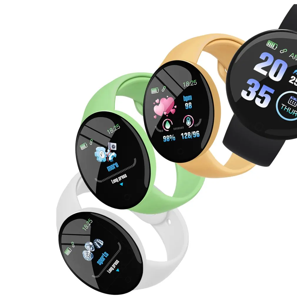 

Smart Watch D18S Multi-Functional Sports Bracelet Blood Oxygen Heart Rate Sleep Monitoring 1.44-inch Round Screen Smart Watch
