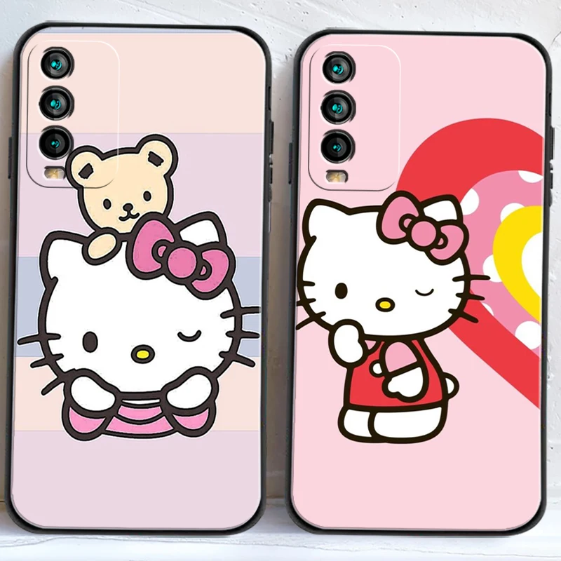

Hello Kitty Cute Phone Cases For Xiaomi Redmi Note 9 7A 9A 9T 8A 8 2021 7 8 Pro Note 8 9 Note 9T Soft TPU Carcasa Coque