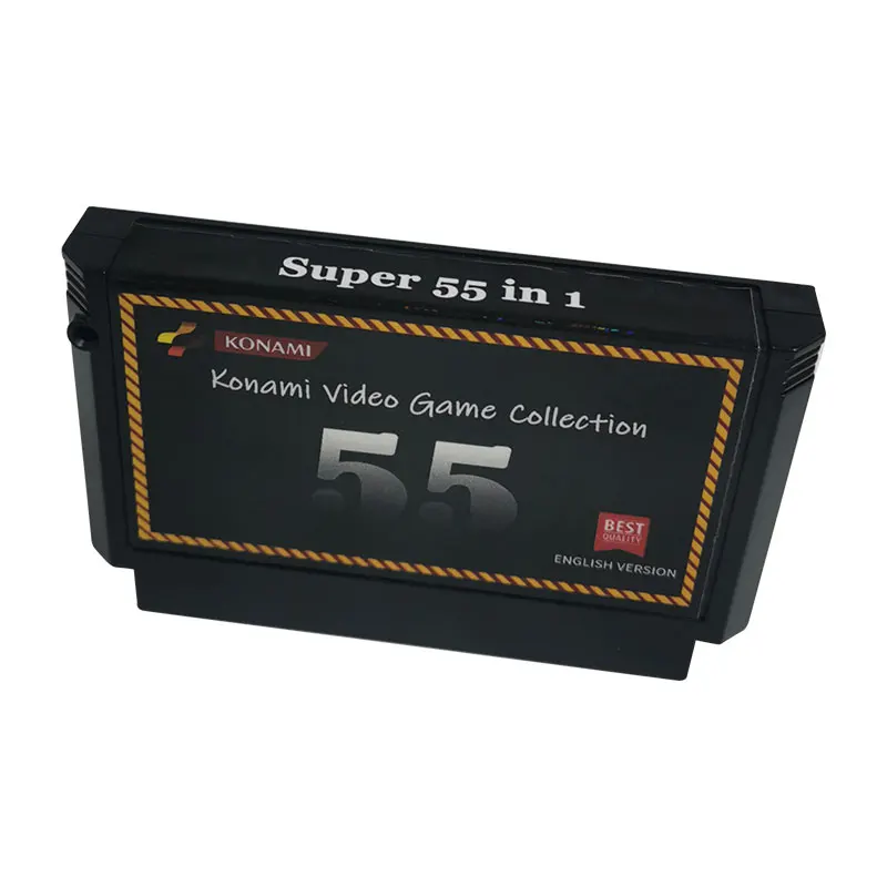 

55 в 1 игровая Famicom Famiclone черная картридж игровая NES 60 контактов ТВ-консоль
