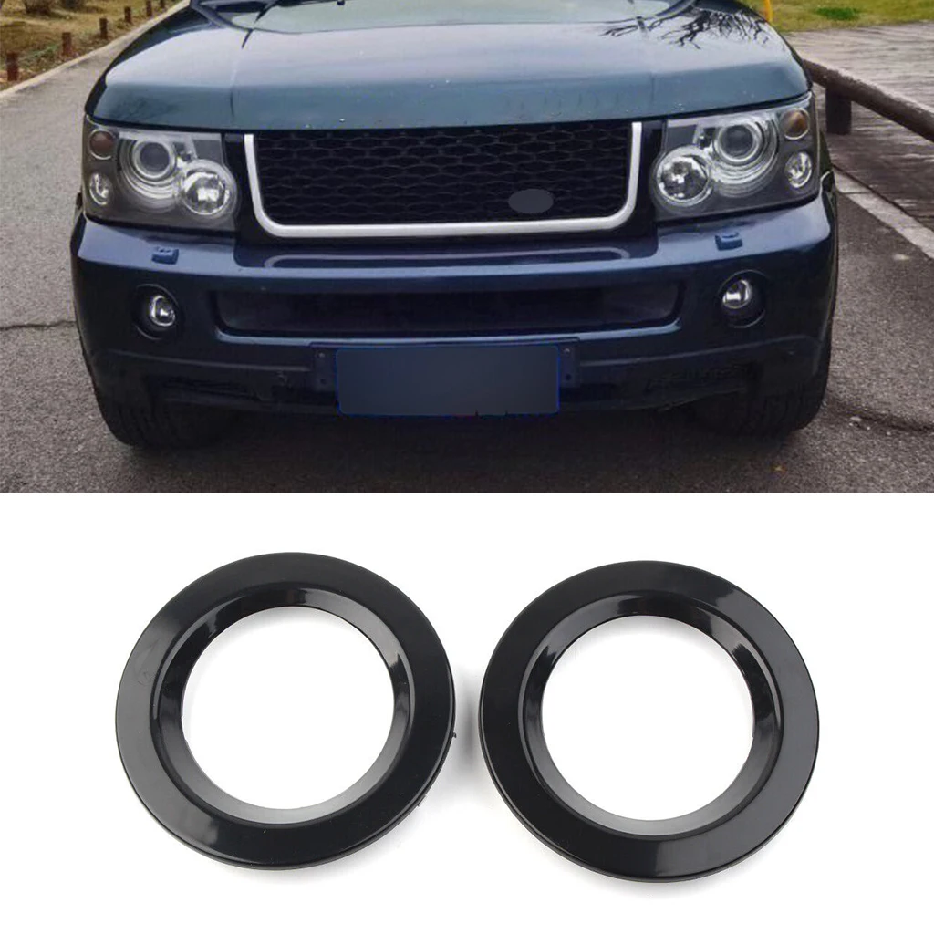 

1Pair ABS Car Front Bumper Fog Lamp Light Bezel Cover For Land Rover Range Rover 2006 2007 2008 2009 Auto Parts