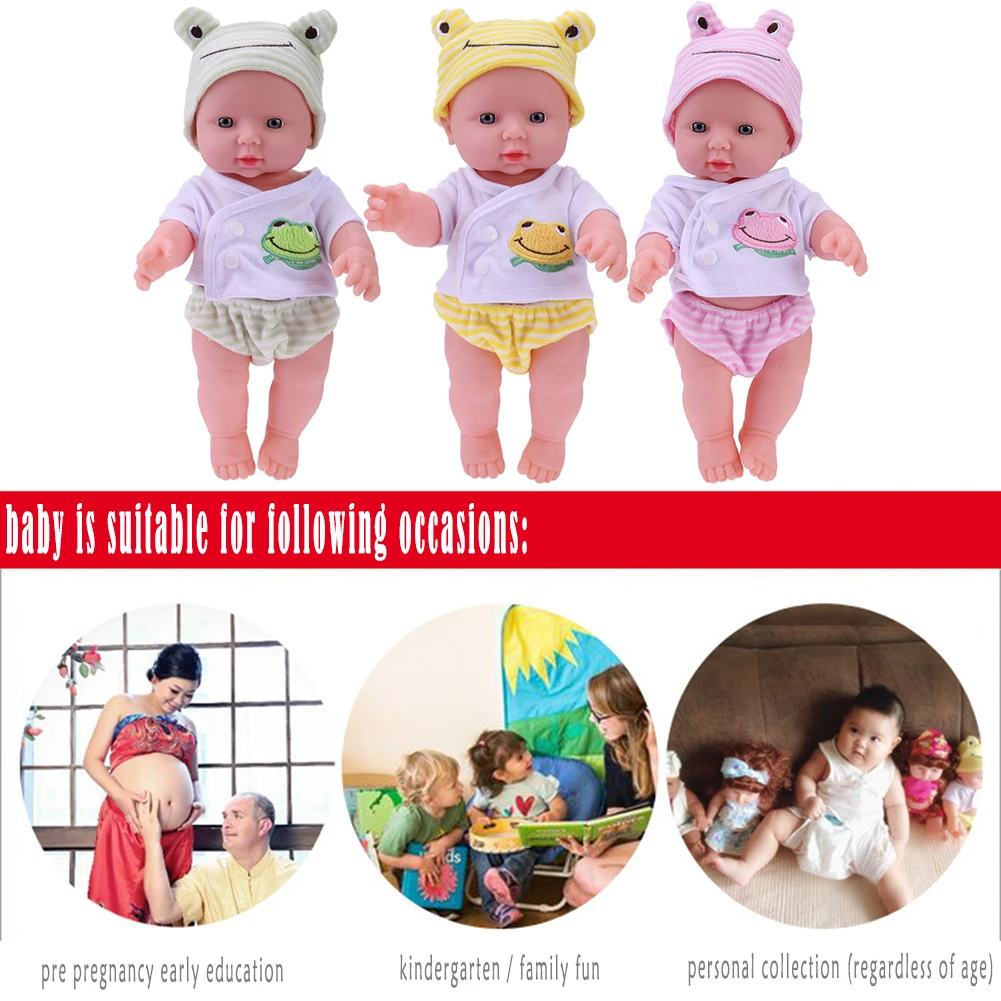 30 См Мягкая Эластичная Кукла Реборн Из Пвх Для Девочек 3d Кукла-передвижная
