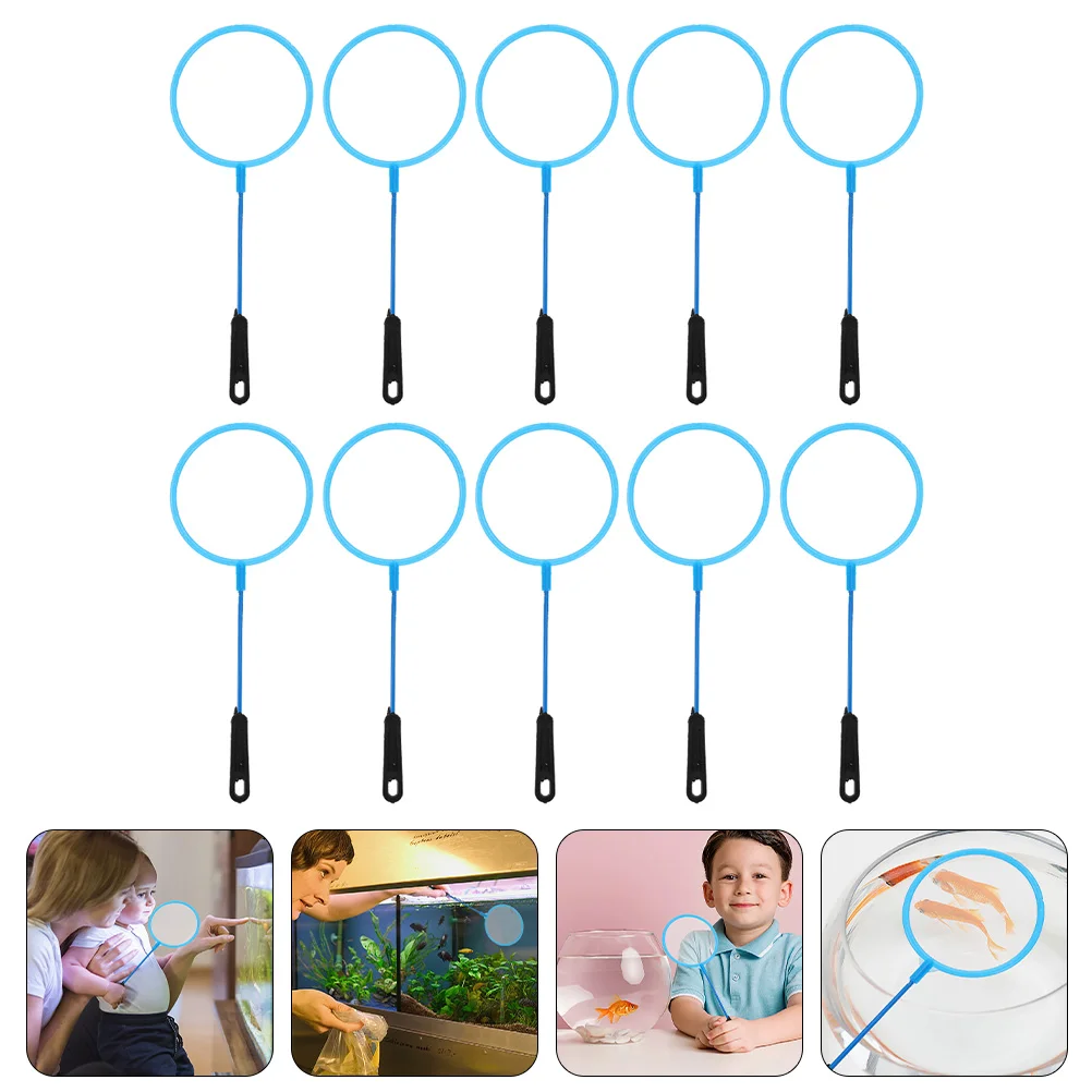 

Net Landing Mesh Catch Portable Aquarium Children Shrimp Tank Catcher Nets Crab Bait Kids Impurities Cleaner Round Fishing net