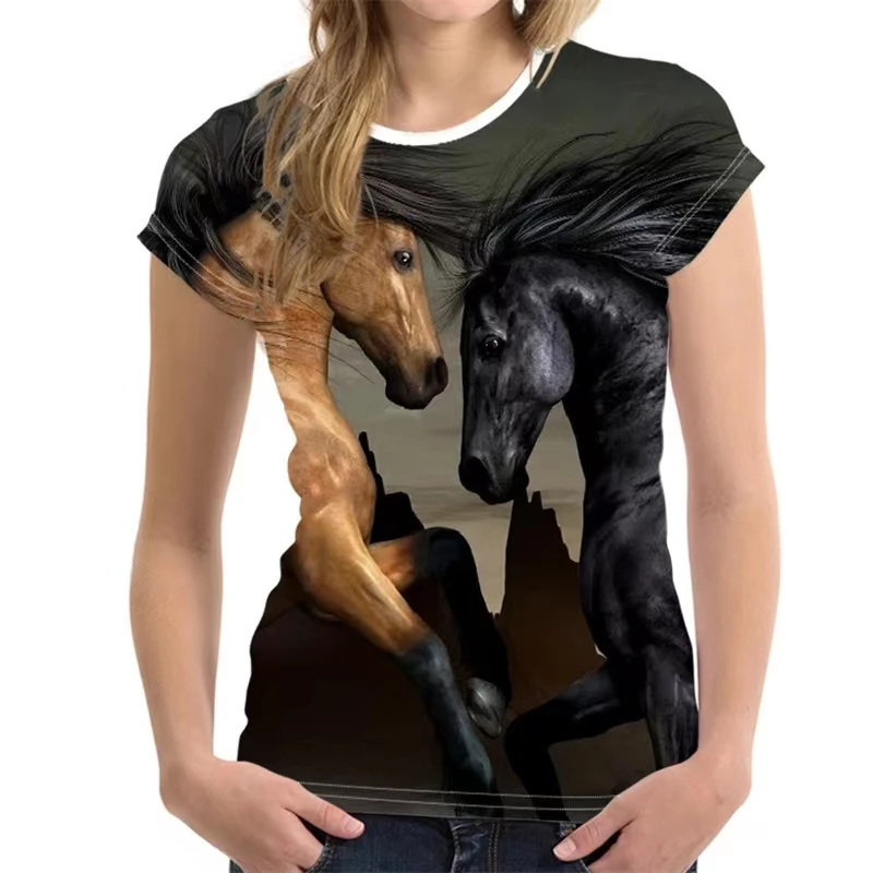 Женская футболка с принтом животных