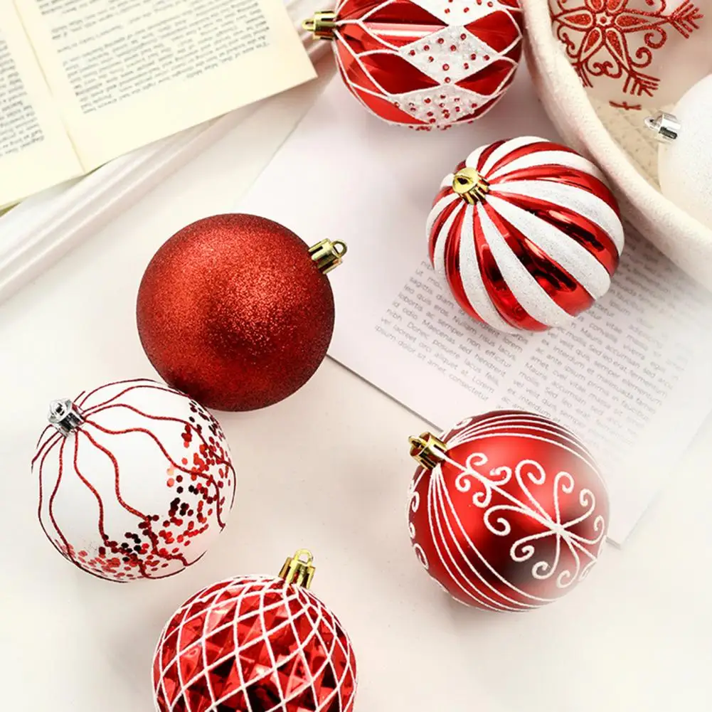 

Holiday Party Supplies Shatterproof Christmas Tree Balls 16pcs Diy Ornament Set for Holiday Party Scene Layout Home Wedding