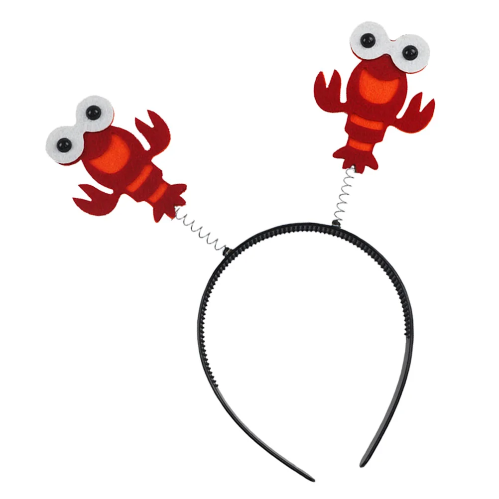 

Lobster Headbandhair Hoop Cosplay Hat Kidsred Crab Crayfish Headbands Adorable Girls Girladults Supplies Animal Party