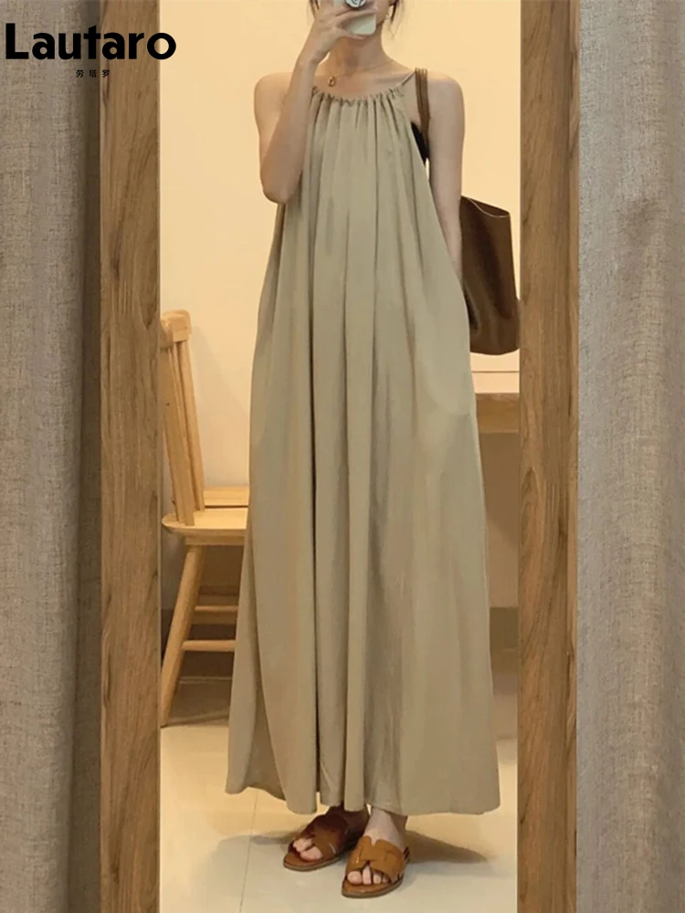 

Платье-миди женское с открытой спиной, без рукавов, на тонких бретельках