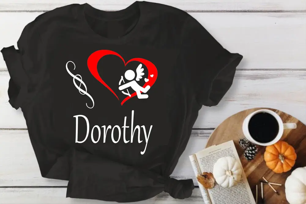 Я люблю Дженнифер с именем на заказ Необычная футболка повседневные футболки