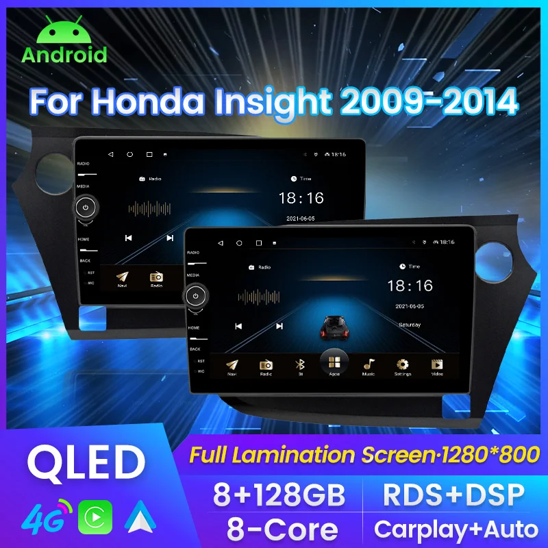 

Автомобильный радиоприемник Android11.0 для Honda vision 2009-2014, навигация GPS 1280*800P QLED RDS Carplay, мультимедийный плеер, автомобильный стерео DVD