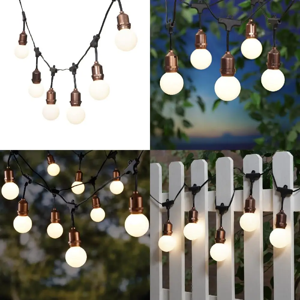

, Waterproof Decorative Lighting Fantastic Waterproof Decorative Lighting -- Frosted Globe Outdoor String Lights with Warm White