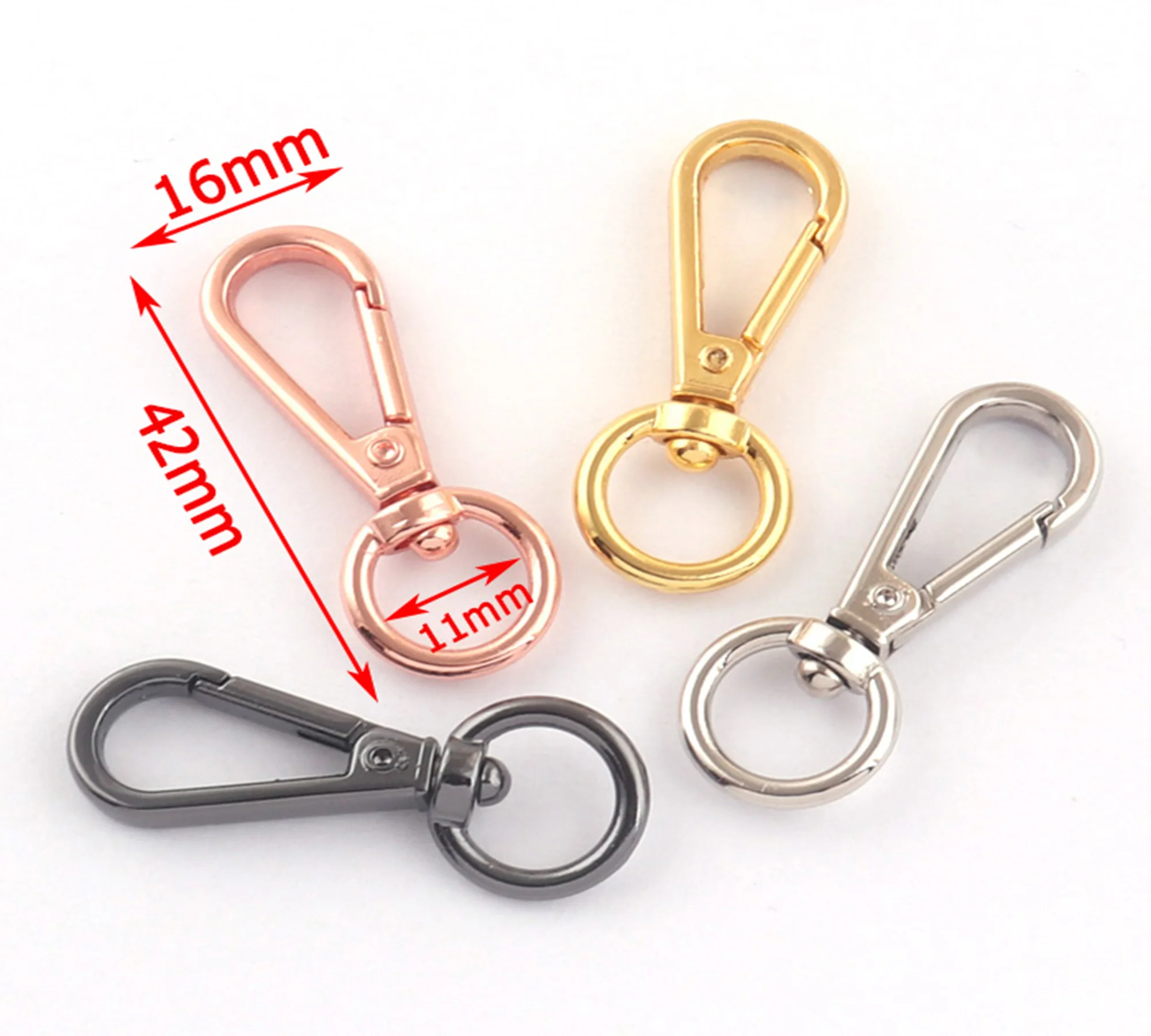 

Розовое золото/серебро/золото/черная фотовспышка застежки, сплав крючок, застежка-соединитель, застежка для сумочки крючок-цепочка