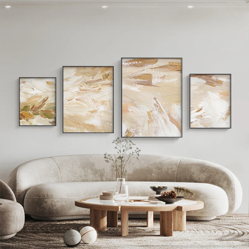 

Abstract color flow canvas paintings poster and print modern minimalist home decoration picture living room bedroom wall art