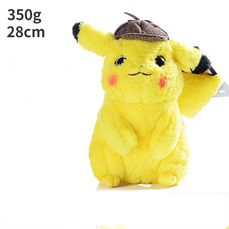 

28cm Pokemon Plush Big Detective Pikachu Rabbit Plush Toy Plush Doll Children's Birthday Gifts Valentine's Day Gift stuffed toy