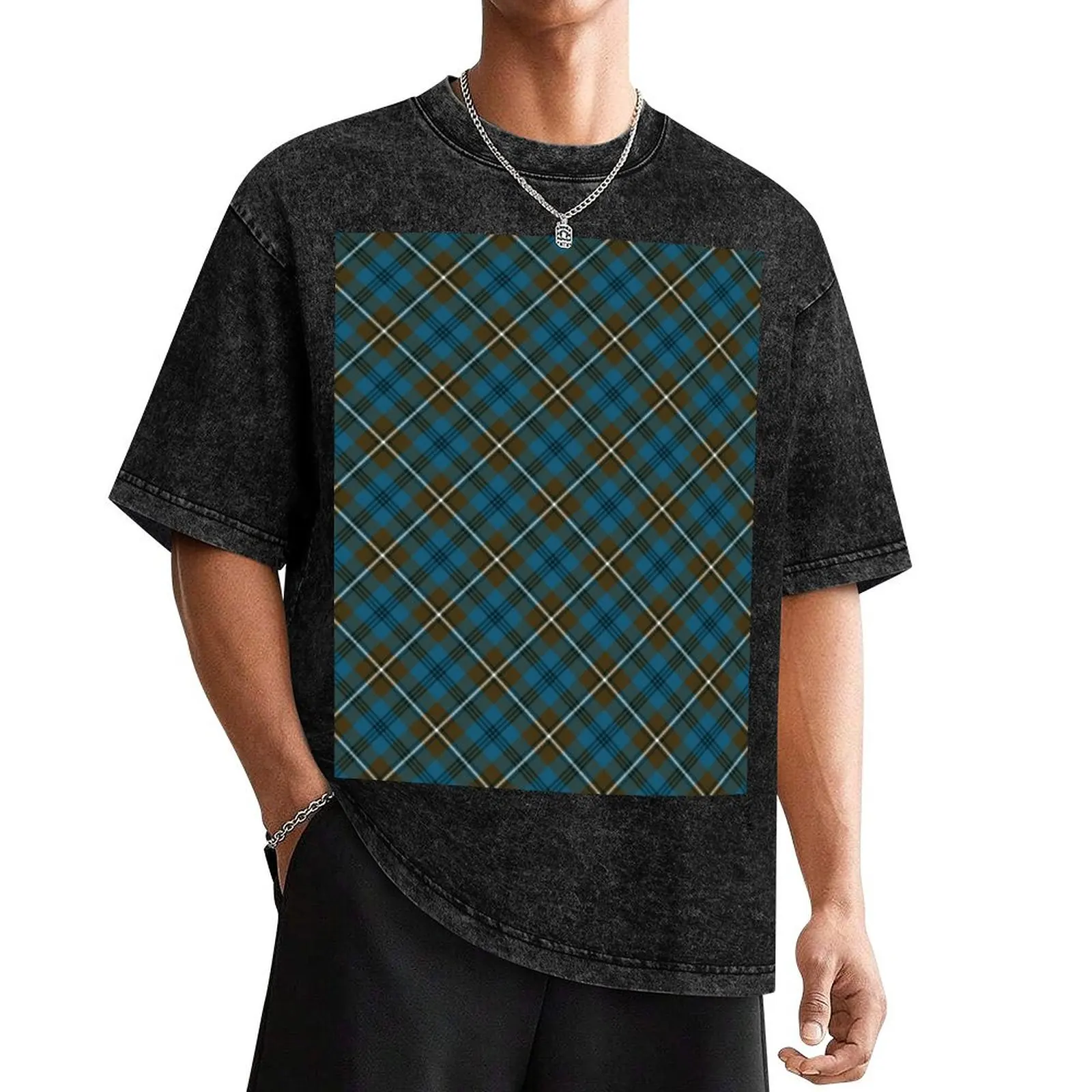 Футболка Auld Lang Syne Cross Tartan большие рубашки с рисунком мужские футболки