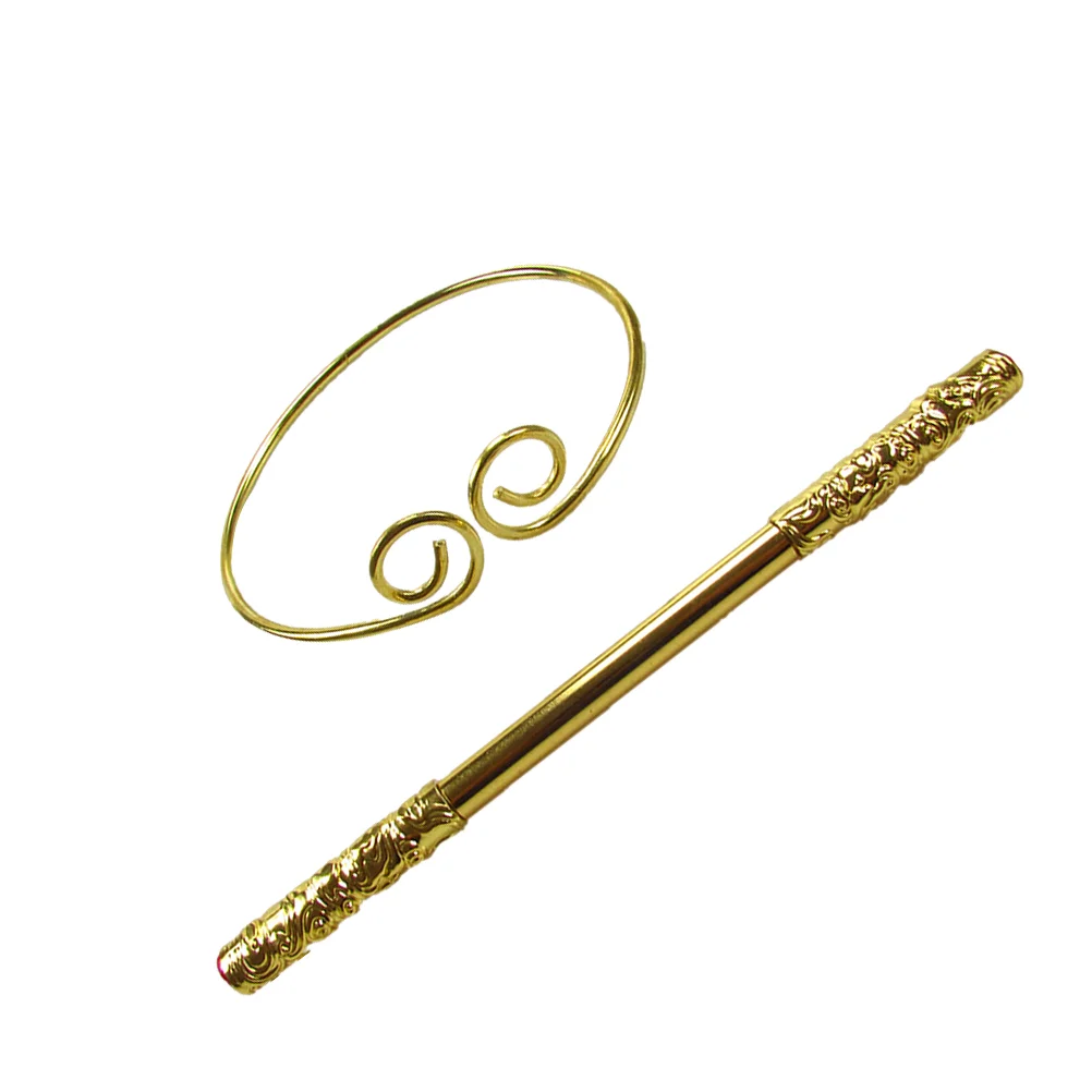 

2 Pcs Animal Costume Alloy Hair Accessory Newborn Baby Clothes Cosplay Hoop Adult Costumes Picture Monkey King