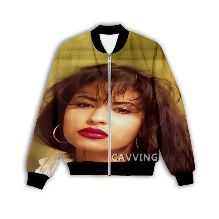 Новая модная женская/мужская куртка-бомбер на молнии с 3D принтом Селена