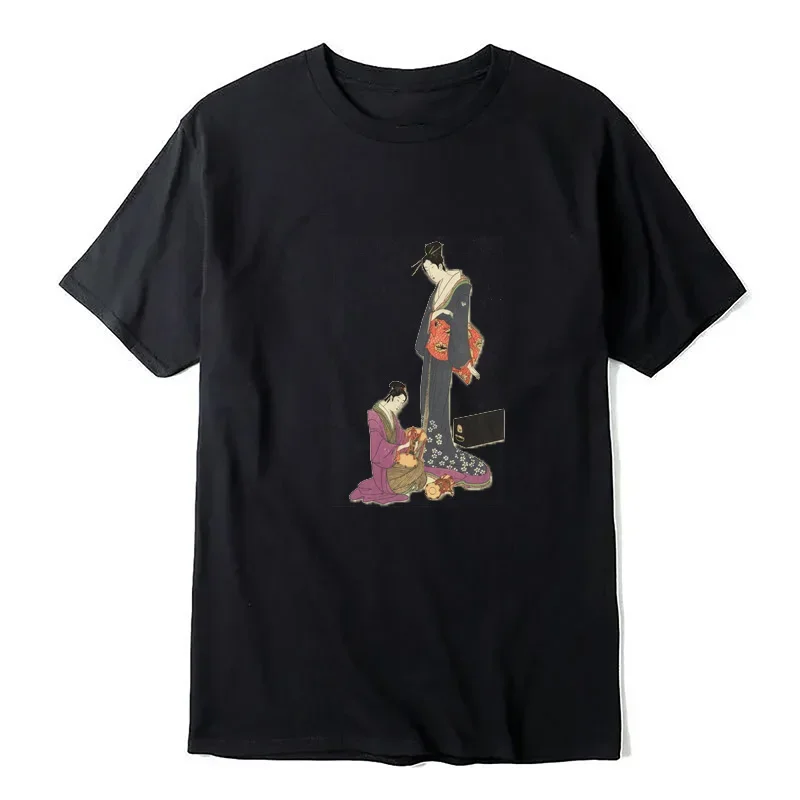 Футболка укиё-э Yoshitomo Nara Ukiyo-e в стиле ретро модная повседневная крутая