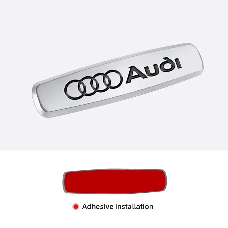 Фото 1 шт. Новые металлические эмблемы-наклейки на спинку сиденья для Audi A4L B8 B9 A6L C6 C7 C8 A8L D3 D4 D5 - Логотипы для интерьера №4