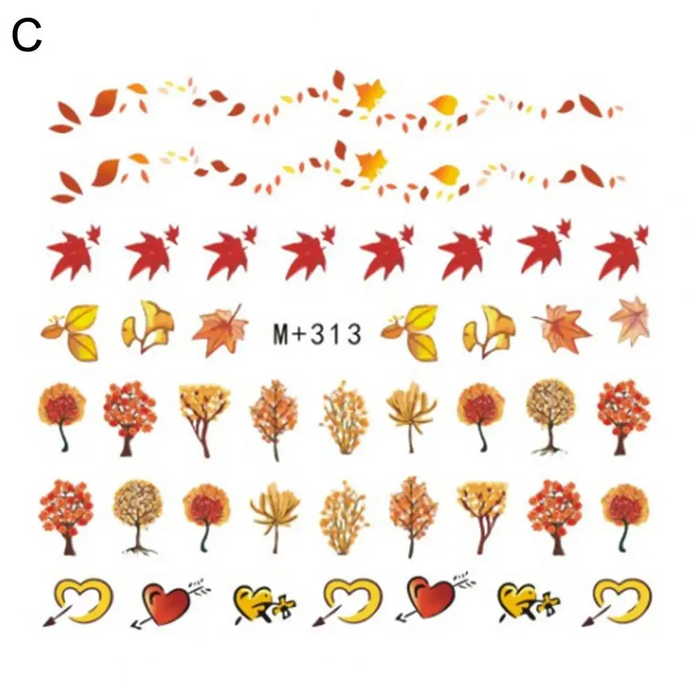 Декоративная водостойкая ультратонкая красочная наклейка для ногтей на День