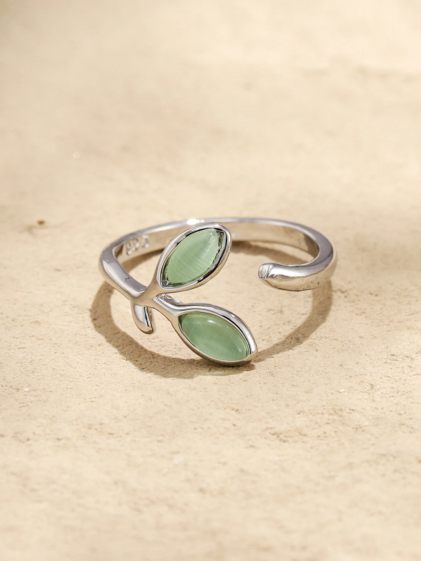 

TUNAN кольца с листьями для женщин Регулируемый минималистичный стиль ювелирные изделия аксессуары для женщин