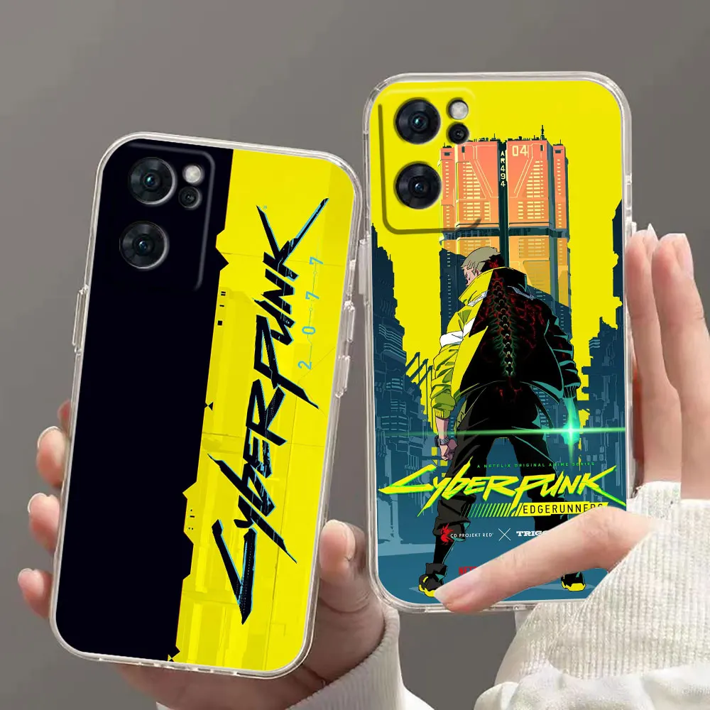 

Popular Games C-Cyberpunkes-s Clear Case For OPPO RENO 7 6 5 4 2F A15 FIND X5 X3 A55 A73 A74 A92 A93 A94 F11 F7 4G 5G PRO Case