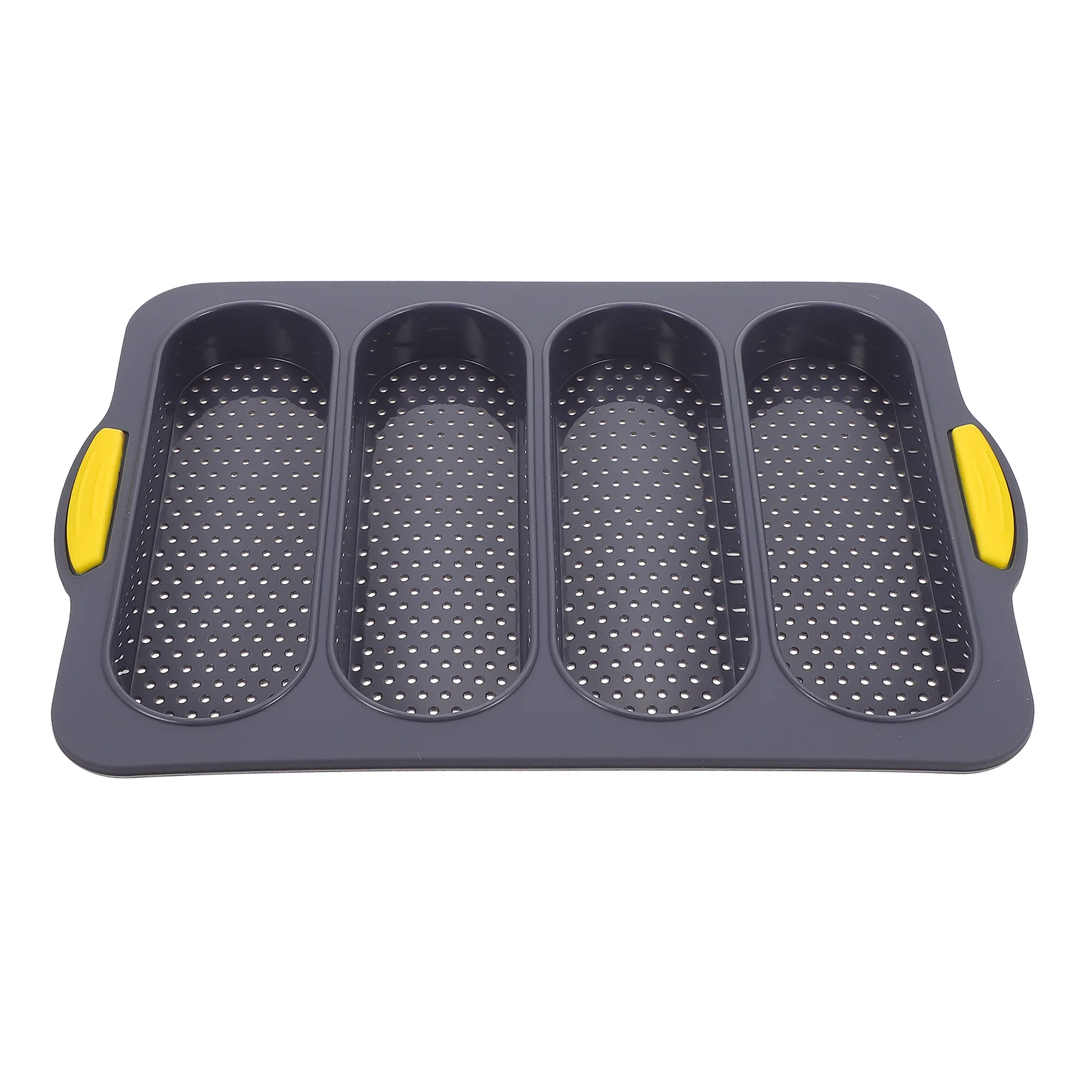 

Silicone Mold Bakeware Supplies Baking Cake 4 Slot Bread French Loaf Mini Tart Pans