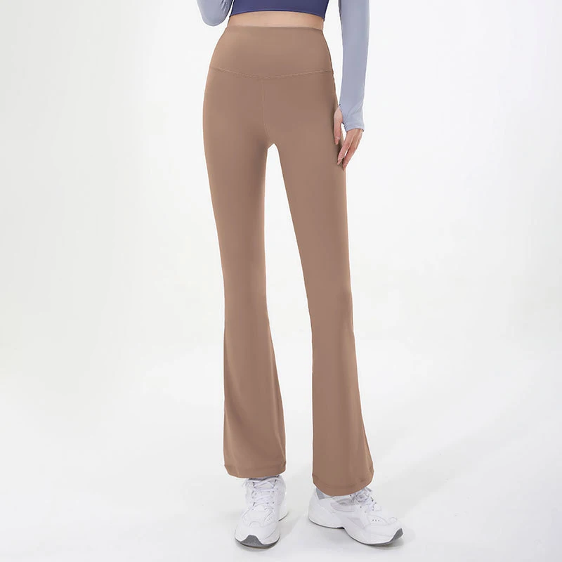 

Леггинсы для тренировок, женские штаны для йоги, женские спортивные штаны для бега в тренажерном зале, танцевальная Спортивная одежда для фитнеса, Женские Бесшовные черные расклешенные брюки