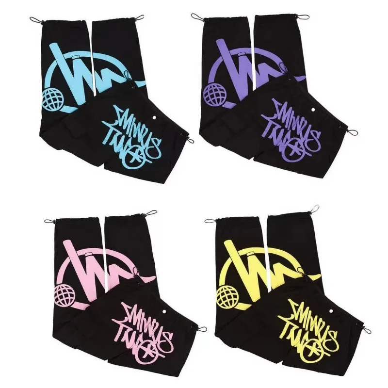 

Streetwear Minus Two Cargo Y2K Harajuku Hip Hop Cargo Pant Overalls 2023 Hot New Street Punk Rock Gothic Baggy Wide Leg Trousers