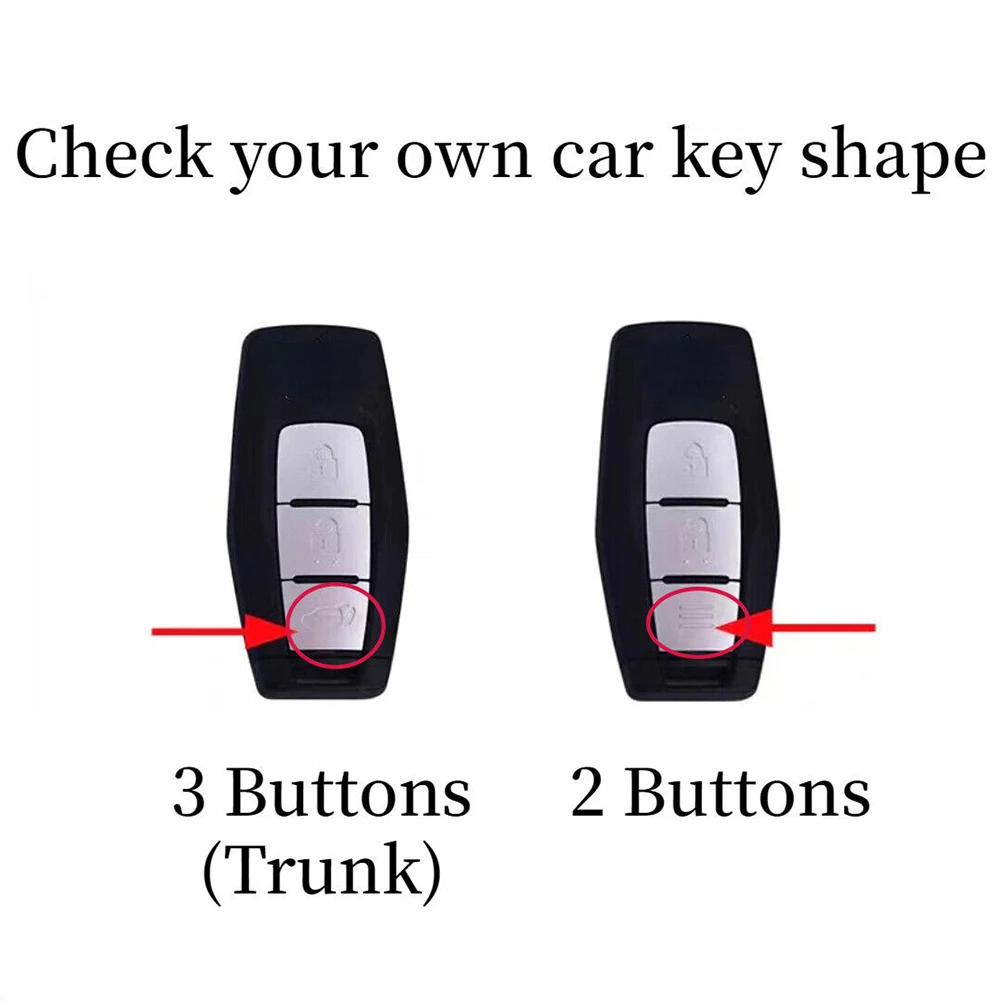 

Accessories Car Key Cover Black 1Pcs Anti-drop For Outlander 2022 2023 Leather Parts Protect Key Trim High Quality