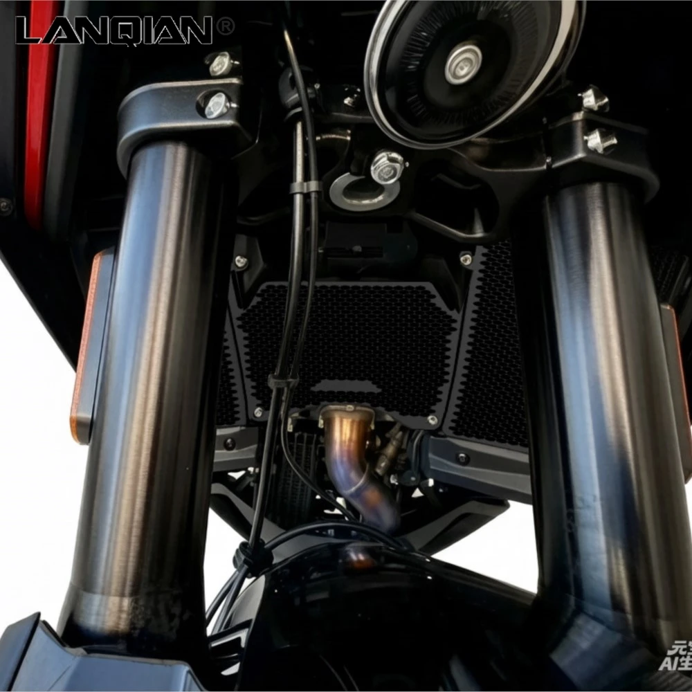 Фото Аксессуары для мотоциклов Morini X-Cape 1200: Защитная решетка радиатора, накладка на решетку мотоцикла №4