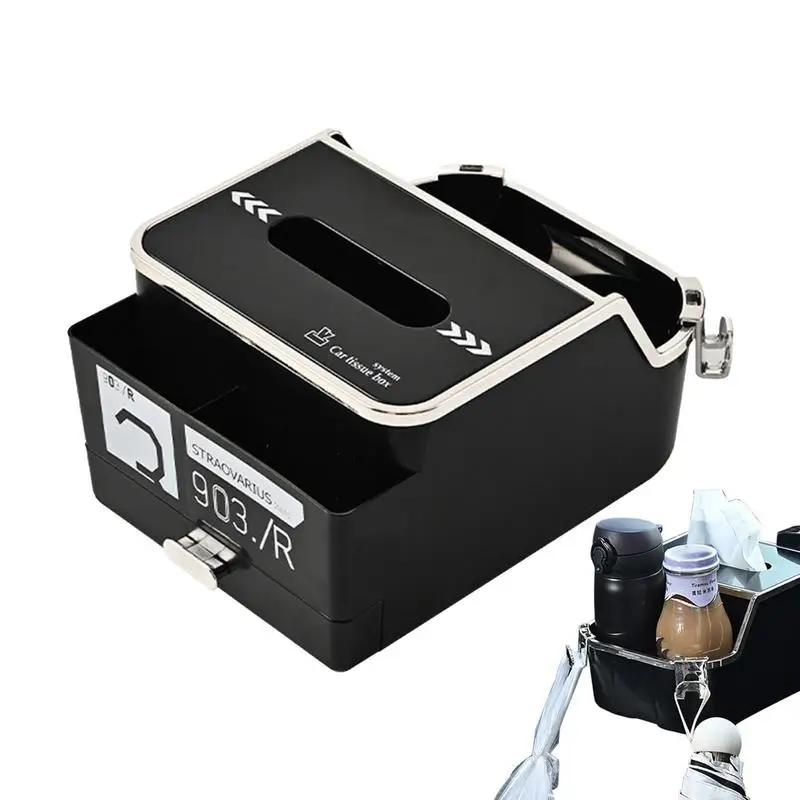 

Автомобильный держатель для салфеток, коробка для салфеток, диспенсер, держатель для автомобиля, креативная многофункциональная коробка для хранения большой емкости с ящиком для грузовика